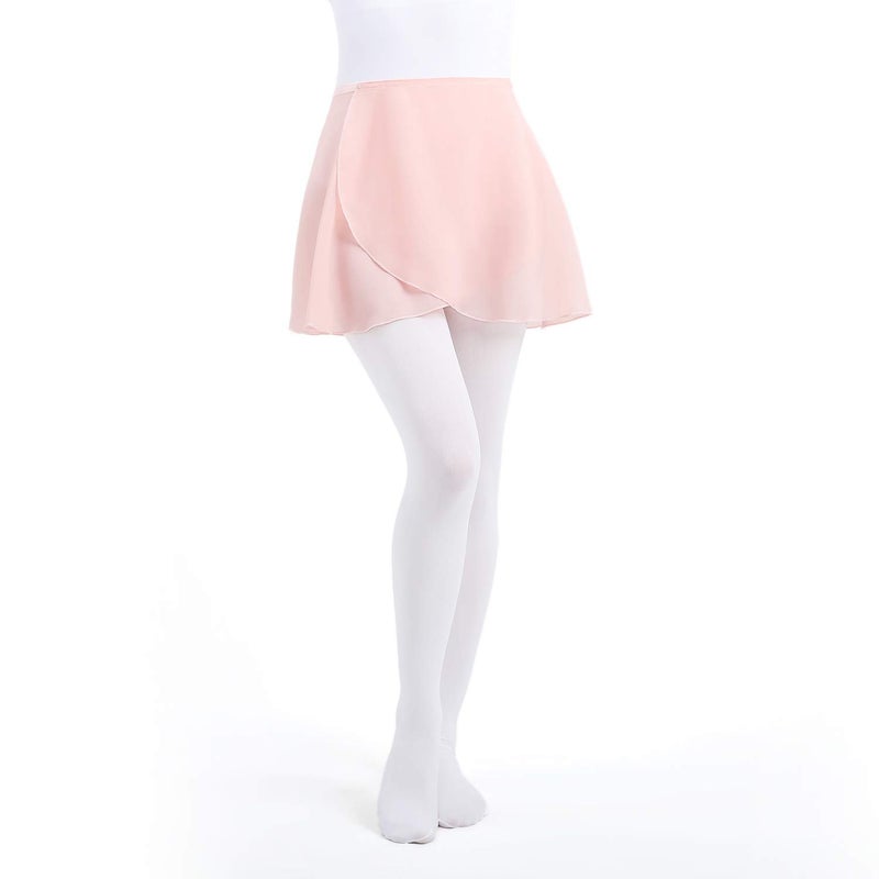 NEWCHAO Ballet Chiffon Wrap Skirts Dance Skirts for Women Girls Black Pink - Image 2